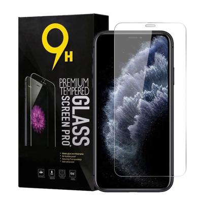 China 9H Clear Cell Phone Tempered Glass Screen Protector For iPhone 12 pro mini 11 max X XS 7 8 plus Samsung A21S A30S A72 A52 A42 A12 A91 for sale