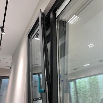 China New magnetic screen design aluminum inward opening and reverse window screen doors for sale for sale