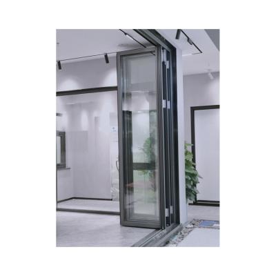 China To Design Stylish Professional Home Manufacturer Aluminum Interior Soundproof Glass Folding Doors Windproof for sale