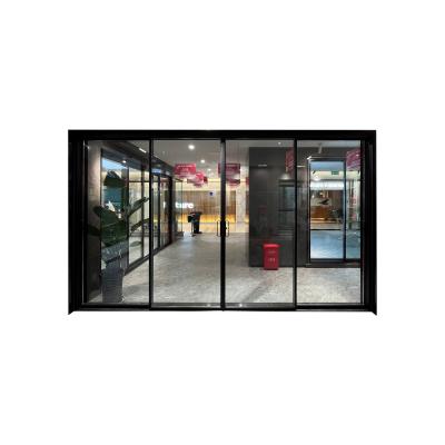 China BLACK Famous Flexible Heat Insulation Material Orbit Narrow Heavy Sliding Door (LS24) for sale