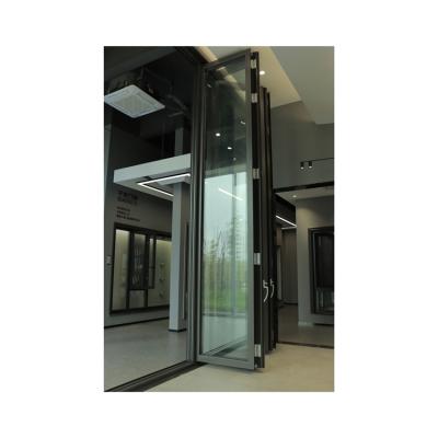 China Large Multi-Function Folding Outdoor Windproof Restaurant Patio Glass Doors Windproof and Soundproof for sale