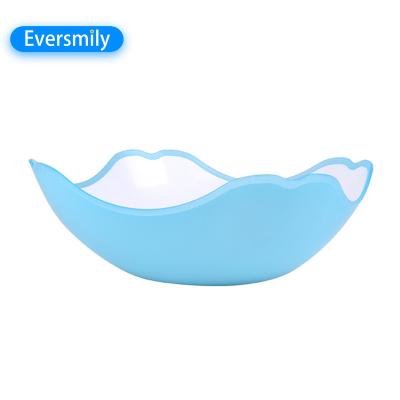 China Sustainable Flower Shaped Salad Bowl Candy Serving Plastic Fruit Tray For Family for sale