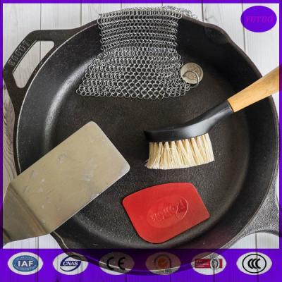 China Stainless Steel Scrubber with many small rings for sale