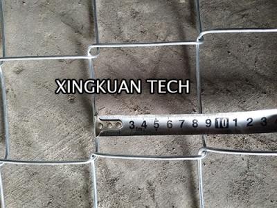 China 8cm Aperture Chain Link Fence Fabric , Diamond Wire Mesh Fencing 2.8mm Wire for sale