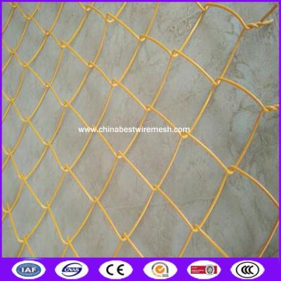 China Yellow color 40x40 opening chain link fence cover up with height 1200mm for sale