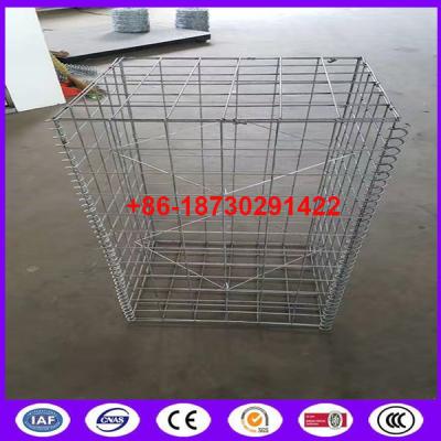 China Weld Gabion baskets 2.00 x 1.00x 1.00 with mesh size being 6cm x 8 cm  galvanized wire dia 2.2mm retaining wall gabion for sale