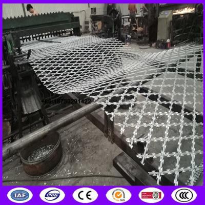 China High security welded razor wire mesh with blade type BTO-22 for fence barrier in Prison made in China en venta