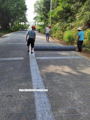 China Anti cracking steel wire mesh for Subgrade in the road laying made in china for sale