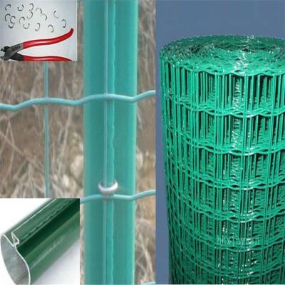 China Green PVC Welded Wire Steel Mesh Euro Fence for sale