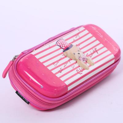 China Hot Sale Eco-friendly Plastic Hard Shell Girls Cute Cartoon Pencil Case EVA Zipper Pencil Case For for sale