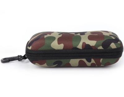 China EVA Zipper Camouflage Holder Box Waterproof Portable Protective Outdoor With Hook Clasp EVA Eyeglasses Sunglasses Case for sale