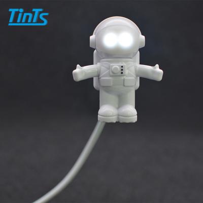 China Flexible Mini Astronaut USB LED Light for Computer Astronaut Design Portable USB Night Light for sale