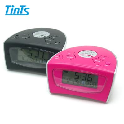 China Calendars Voice Recording Alarm Clock Desk LED Display Nap Desktop Function for sale