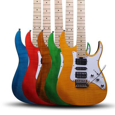 China Cutway GEG06 factory wholesale beginner wooden cheap electric guitars made in china profession double jerk guitarra electrica for sale