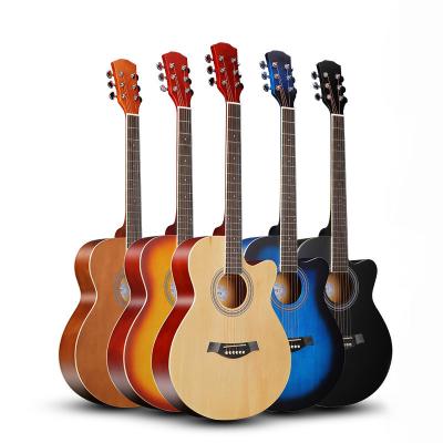 China Professional Custom Wholesale Price Manufacturer of Cutway QDH40Q-BB China 40 Inch Acoustic Guitar for sale