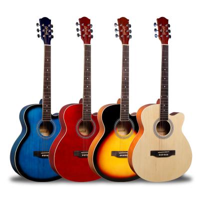 China Wholesale Basswood GM004 40 Inch Guitar Student Music Instruments Acoustic Wooden Guitar for sale