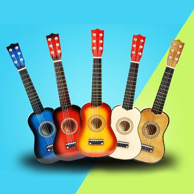 China Wholesale 21/23/25 Durable China Ukulele Plastic Kids Ukulele Guitar GU05 Wooden Color Children Concert Small Plastic Ukulele for sale