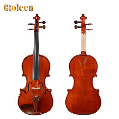 China Stradivari Professional Violin FLV1115 Beginner White Pine Flame Maple Handmade Violin High Quality in China Violin for sale