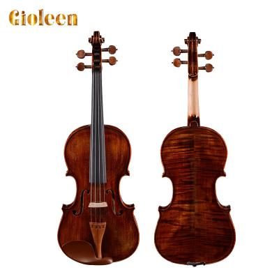 China FLV3111 White Pine Violin Handmade Advanced Baroque Silent Fiddle Professional Wholesale Violin Musical Instrument Violin for sale