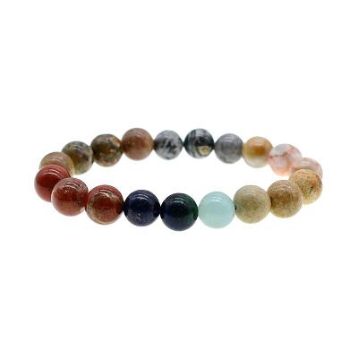 China 2019 Cute Big Beads Space Planets Bracelet Women Natural Stone Universe Solar System Bracelet For Women Yoga Jewelry for sale