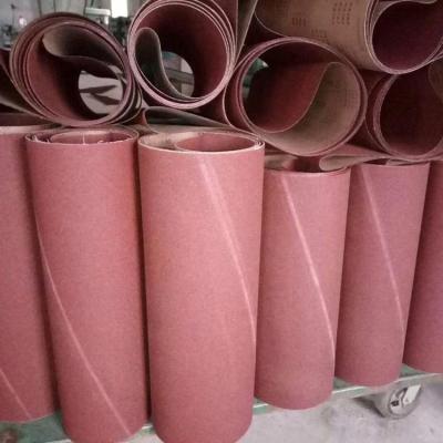 China Endless polishing wood floor sanding belts/stainless stell coated abrasive sanding belts for wood polishing for sale