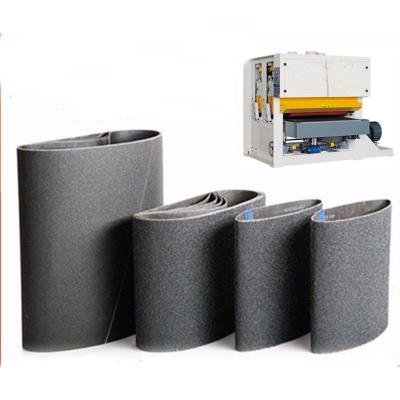 China Higher quality silicon carbide sanding belts MDF wooden floor polishing abrasive belts / stainless stell for sale