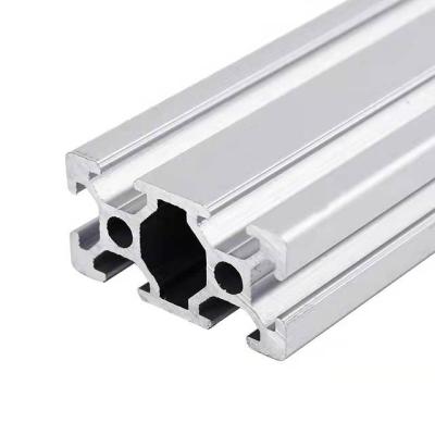 China Robot Fence 2020 3030 4040 4545 Aluminum Extrusion Profile Silver / Black Color Anodized European Standard T Slot Frame for sale