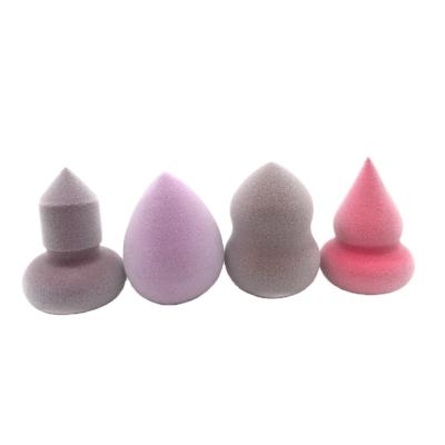 China Expanded In Water Less Wastage Cosmetic Makeup Yalina Microfiber Velvet Puff Foundation Powder Multi Shape Water Face Beauty Smooth Cream Sponge Blenders for sale