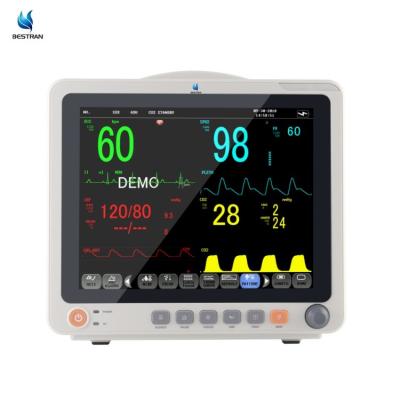 China 12″ Touch Screen Patient Monitor Monitoring Surgery Diagnosis Modes 3hrs Backup Battery for sale