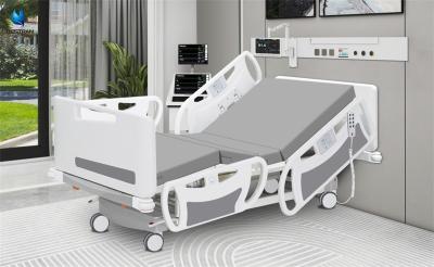 China Cuidados Críticos Cama de UTI elétrica Cama integrada Controladores de trilhos móveis de salas de hospital à venda