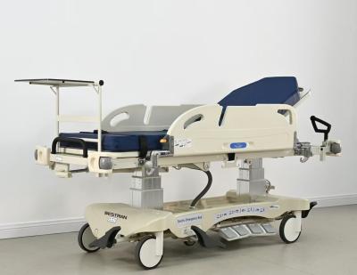 China Foot Pedal Control Electric Patient Hospital Stretcher Transport Bed Trolley Mobile for sale