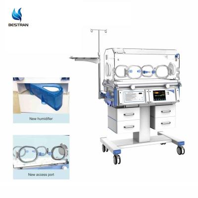 China 8' Color Touch Screen Medical Newborn Incubator With Skin Temperature Graph Trends for sale