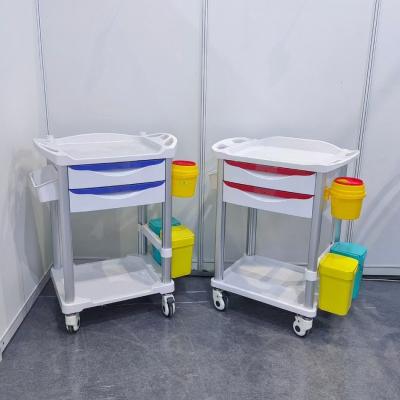 China Easy Transport Hospital Medical Trolley , Nursing Crash Cart For Medicine Delivery for sale