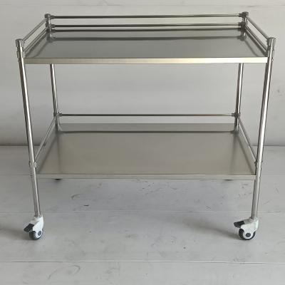 China Stainless Steel Surgical Instrument Trolley Operating Room Wound Care Dressing Trolley for sale