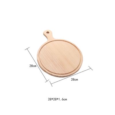 China Sustainable Customized Wholesale Solid Wood Pizza Plate Food Serving Boards With Handle for sale