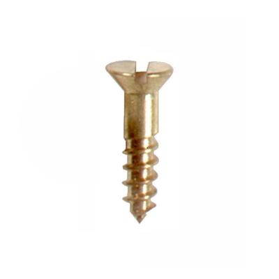 China Good Capacity Manufacturer Oukailuo M2.8x14mm Slotted Wood Screw Per Chinese Solid Brass Flat Head Anti-Corrosion for sale
