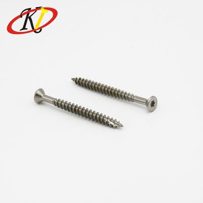 China Oukailuo A2-70 A2-80 #6-32 Anti-Corrosion Chinese Manufacturer Unc CSK Good Capacity T17 Head Torx Wood Screws With Tapping Thread for sale