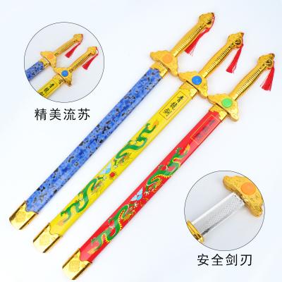 China Outdoor Toy New Plastic Electroplated Toy Sword Green Dragon Sword Chinese Style ancient martial arts for Cosplay for sale