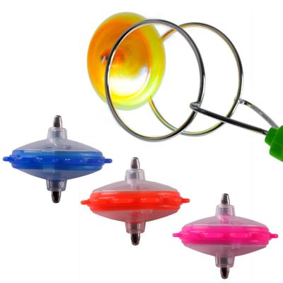 China FLASHING Hot Selling Children LED Flashing Spinning Top Anti Anxiety Fidget Sensory Toys Retro Magnetic Magic Gyro Wheel for sale