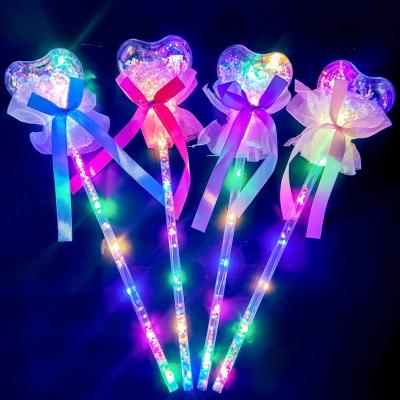 China Plastic Hot Selling Glowing Toy Fairy Stick Night Light Flash Magic Wand Christmas Performance Props Concert Led Glow Stick for sale