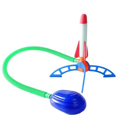 China Outdoor Toy Kids Air Pressed Stomp Rocket Pedal Games Outdoor Sports Launchers Step Pump Skittles Children Foot Family Game Toy for sale