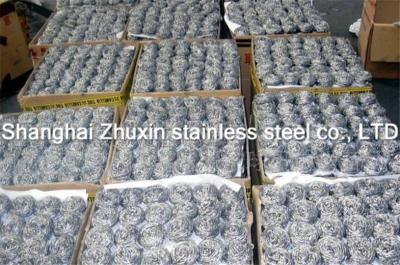 China bola de fregado galvanizada del acero inoxidable del diam 410 del estropajo o del alambre de Sprial en venta