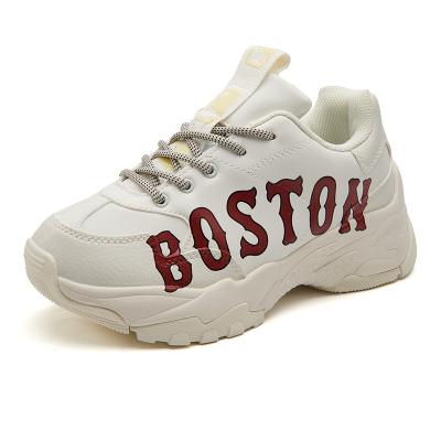 China Lightweight Newly Designed High Quality MLB BOSTON LA NEWYORK Microfiber Walking Shoes Casual Running Shoes For Women for sale