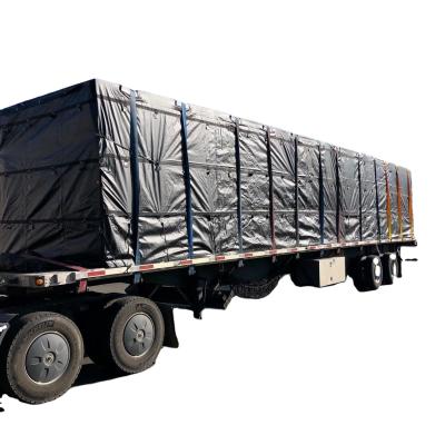 China 8 Drop PVC Truck Cover Anti-odor Heavy Duty PVC Flatbed Truck Lumber Tarp Te koop