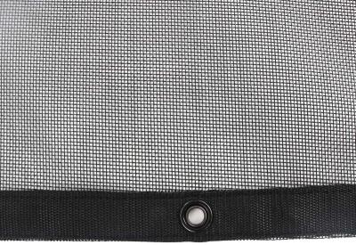 China Outdoor Heavy Duty Black PVC Coated Mesh Tarp With Brass Grommets For Dump Truck Te koop