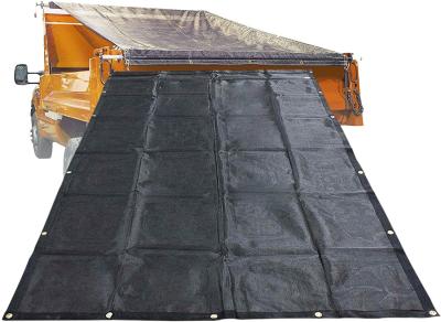 中国 Lightweight Plastic PVC Coated Mesh Fabric Dump Trucks Trailers Tarp System Truck Cover 販売のため