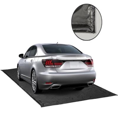 China Easy to Clean Waterproof PVC Car Washing Mat in Black Grey Or Customized Color Selection for sale