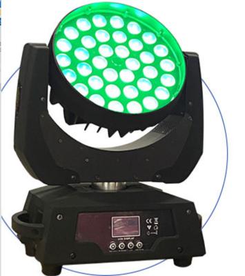 China Moving Head ZOOM 36X18W RGBWA 6IN1 LED UV Stage Event Club Bar DJ Wedding DMX Night Party Wash UV Light for sale