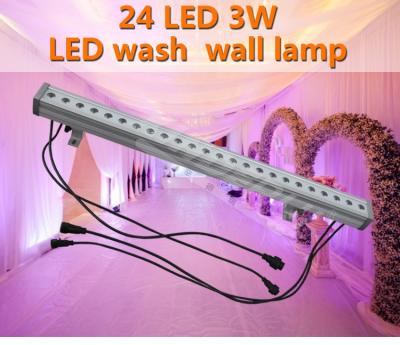 China Hotel China Guangzhou Disco Event Concert Stage LED 24PCS X 3W 3in1 Wall Wash Wedding Party Nightclub Wash Led Lights DMX for sale