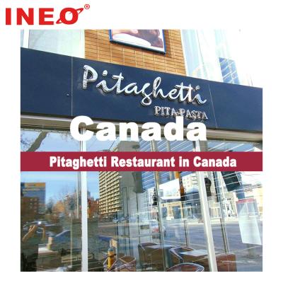 China Successful NG or LPG INEO Hotel Pitaghetti Restaurant in Canada for sale